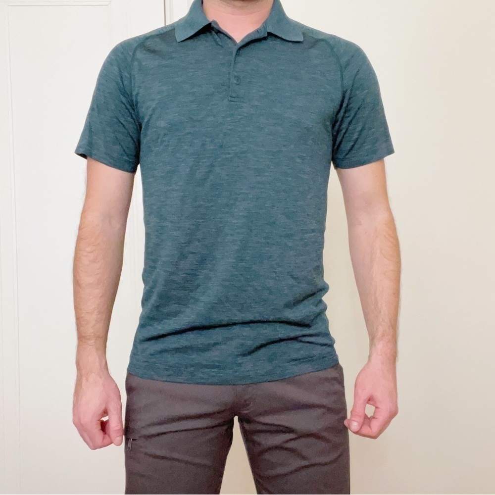 Lululemon Men’s Metal Vent Tech Polo Green Size Small